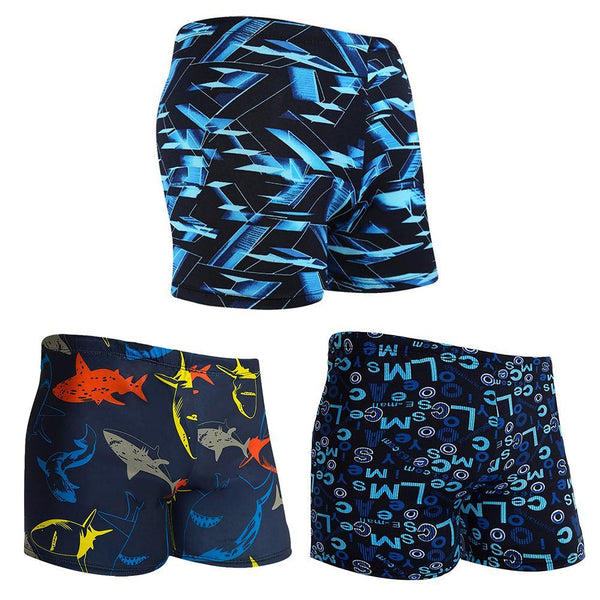 Multi Prints Men Elastic Swimming Trunk Swimwear Beach Swim Sport Short Briefs Surfing Summer Swimsuit Boxer Shorts Bathing Suit