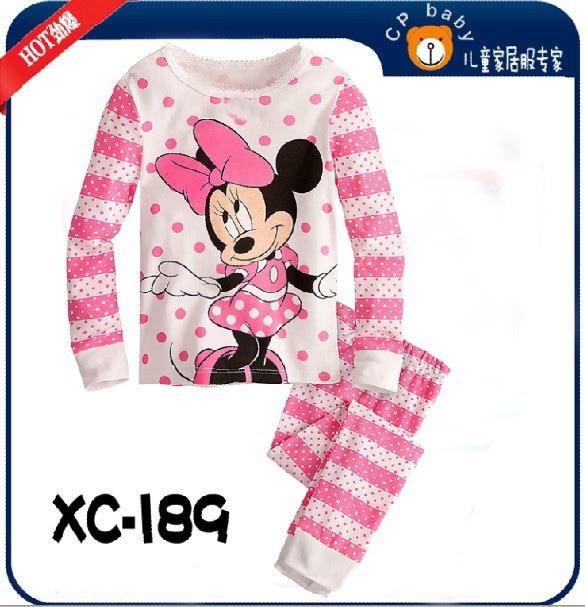 2017 Autumn&winter Baby Boys Girls Sleepwears Suits Lovely Gilr Pajamas Children Pyjamas Girls Cartoon Pijamas Kids Clothing Set