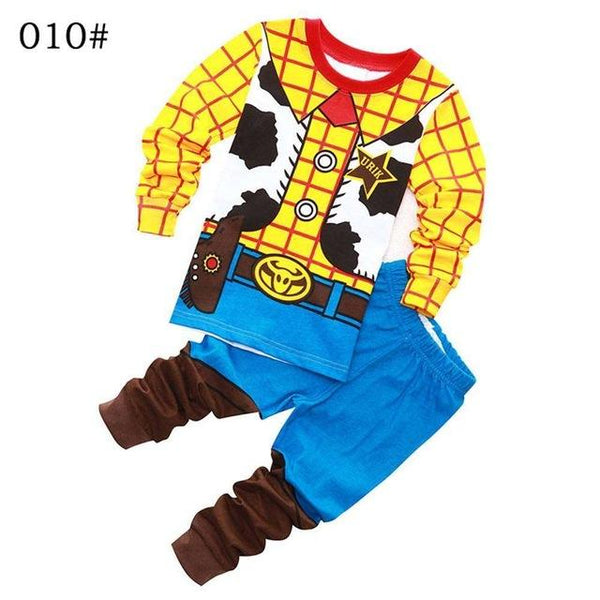 New Arrival Toddler Boy Clothes Set Buzz Lightyear Kids Pajamas Set Cartoon Children's pyjama T-shirt + Pants Boy Clothing Set