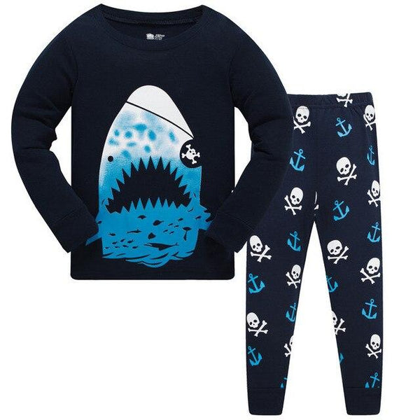 Kids Pajamas Sets boys Dinosaur pattern night suit Children cartoon Sleepwear Girls Pyjamas kids 100% Cotton nightwear size 2-7Y