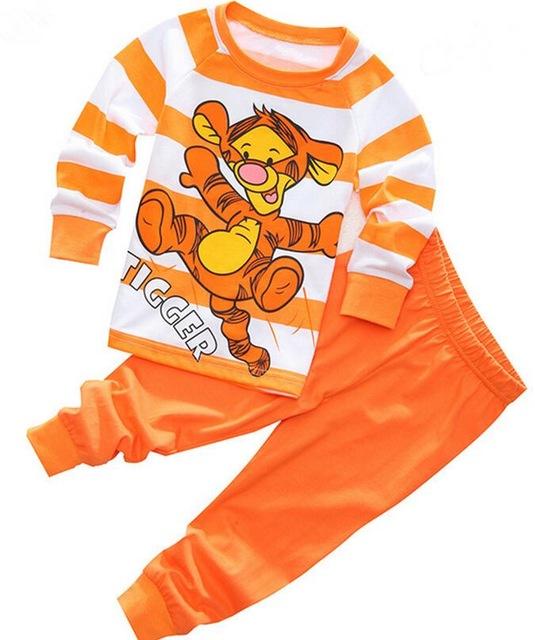 Children's Pajamas Cotton Pajamas For Girls Boys Pyjamas Cartoon Baby Sleepwear Kids Pajama nightclothes Sets Free Ship MXSF86