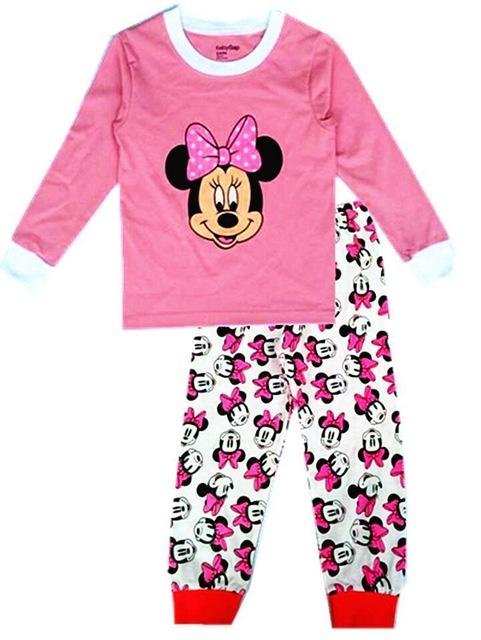 2018 Sleeping suits Children pajamas cotton clothing sets Girls Cartoon kids underwear set Autumn Winter indoor clothing
