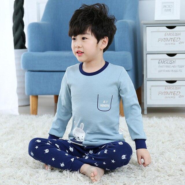 Autumn Boys Night Suit Pyjamas Kids Baby Sleepwear Long Sleeve Christmas Pajamas Set Baby Girl Clothes Children Pijamas Infantil