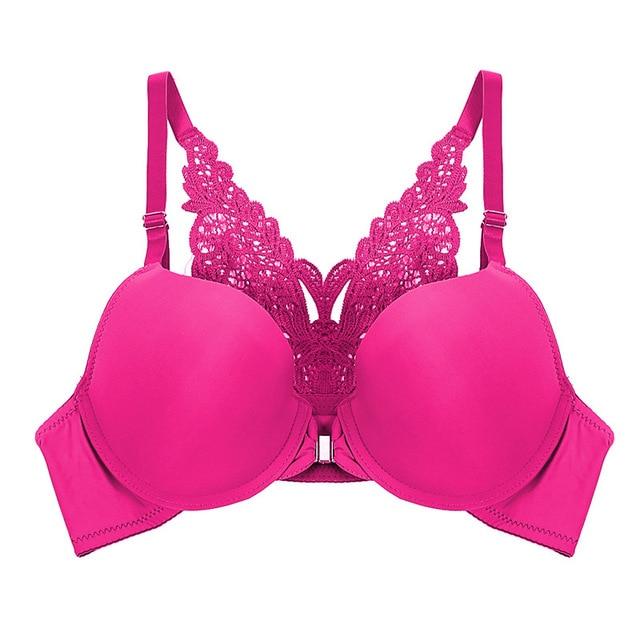 Fashion Sexy Bra Super Push Up Bra Front Closure  Bras For Women Butterfly Racerback Brassiere Small Breast Push Up Biustono Hot