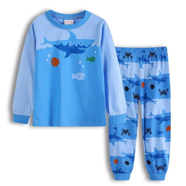Cute Sheep Children Pajamas Sets Kids Sleepwear suit Sleeved T-Shirts+Trousers Boy clothes Pj's Infant pijama Fashion Tops+Pant