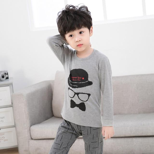 Autumn Winter Children Pajamas Long Sleeve Cartoon Kids Sleepwear Baby Girl Clothes Suit Cotton Child Pyjamas Boy Nightwear Home