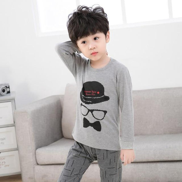 Autumn Winter Children Pajamas Long Sleeve Cartoon Kids Sleepwear Baby Girl Clothes Suit Cotton Child Pyjamas Boy Nightwear Home