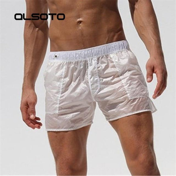 Summer New Men Swimwear hot swimsuit Sexy swimming trunks sunga mens swim briefs Beach Shorts mayo transparent de praia homens