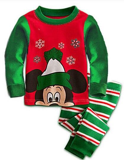 Baby Boys Girls Pajamas Children Long Sleeve Casual Clothes Set Bodysuit Kids Cartoon Sleepwear Boys Homewear Nightwear WKJH75