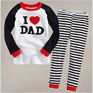 Baby Boys Girls Pajamas Children Long Sleeve Casual Clothes Set Bodysuit Kids Cartoon Sleepwear Boys Homewear Nightwear WKJH75
