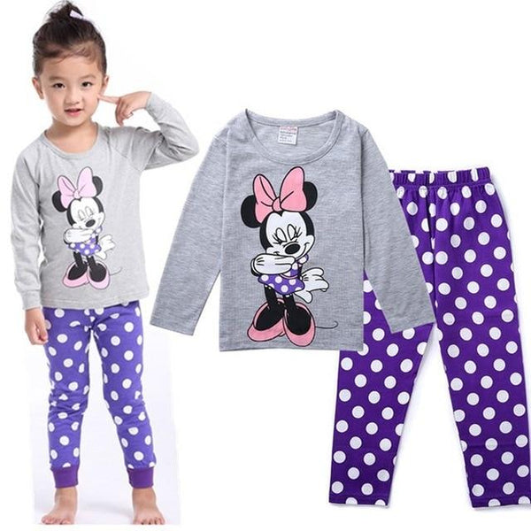 Baby Boys Girls Pajamas Children Long Sleeve Casual Clothes Set Bodysuit Kids Cartoon Sleepwear Boys Homewear Nightwear WKJH75