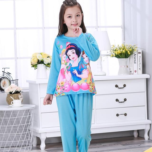 New Listing 2018 Autumn Winter Baby Sleepwear Suit Gilr Cute Hot Pajamas Children Pyjamas Girls Cartoon Lounge Kids Clothing Set