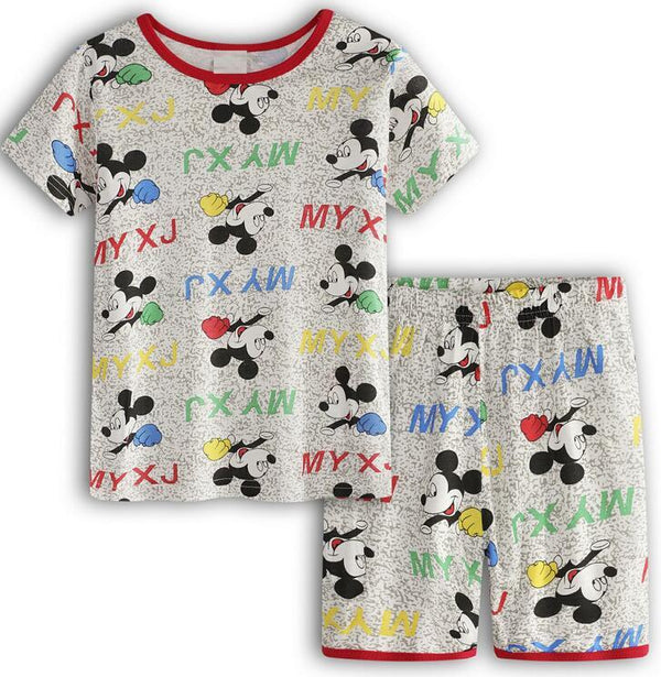 Summer Boys Girls Pijamas Kids Set Childrens Pyjamas Clothing Suits Short Sleeve Pajamas Baby Cartoon Pyjama Enfant Sleepwearl