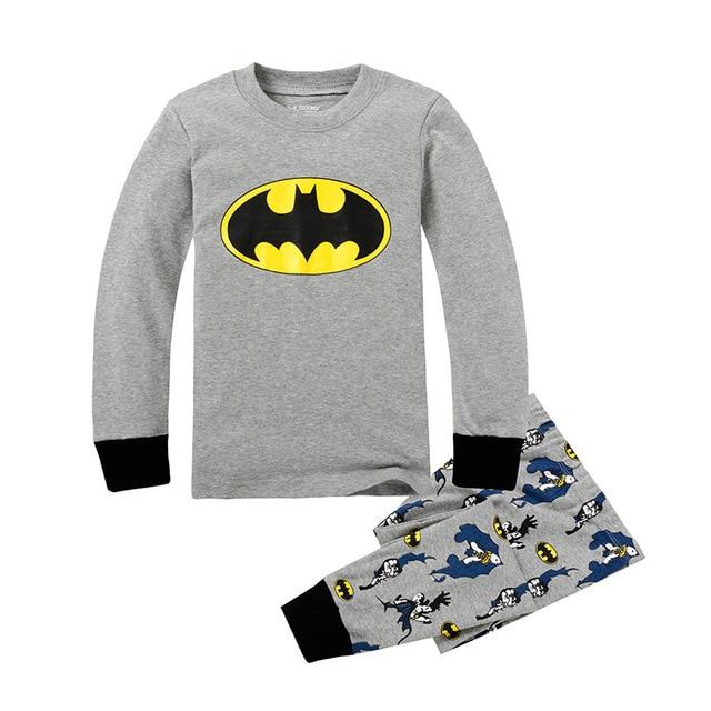 Children Clothing Set Boys Cartoon Sleepwear Kids Super Hero Pajamas Baby Long Sleeve Pijama Girls Unicorn Homewear