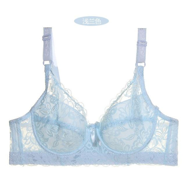 thin cup full lace breathable push up bra new fashion sexy women underwear brassiere Gather big size lingerie modis bralette