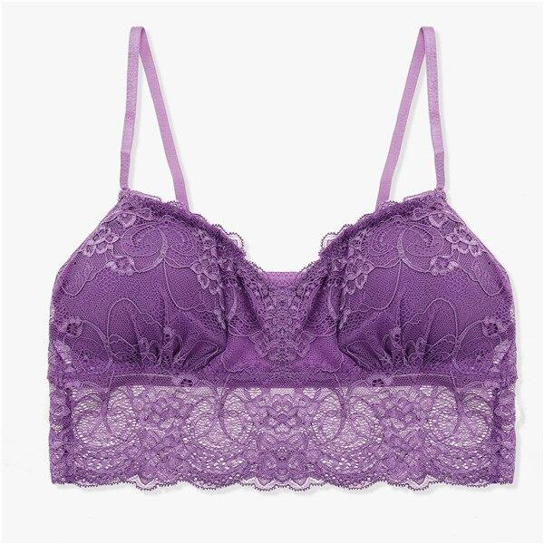Hot Sexy Lace Floral Bralette Bras Lingerie Seamless Wireless One Piece Push Up Bras For Women Underwear Tops Demi Girls Bra
