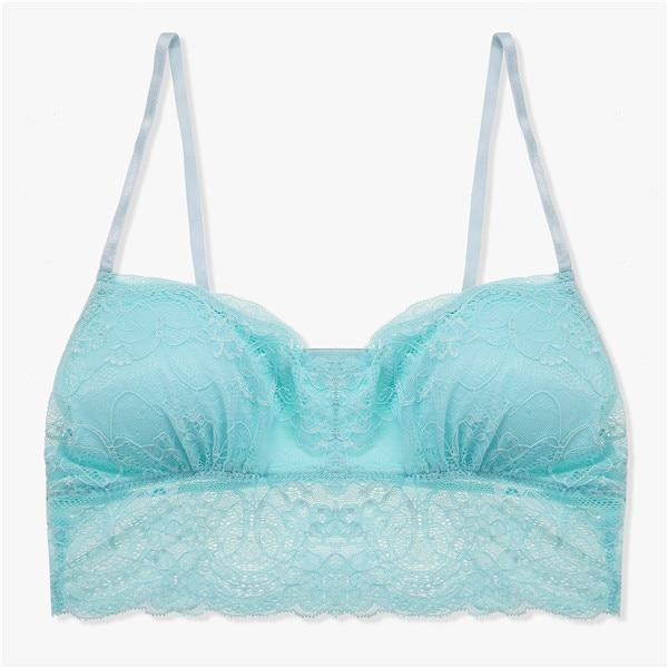 Hot Sexy Lace Floral Bralette Bras Lingerie Seamless Wireless One Piece Push Up Bras For Women Underwear Tops Demi Girls Bra