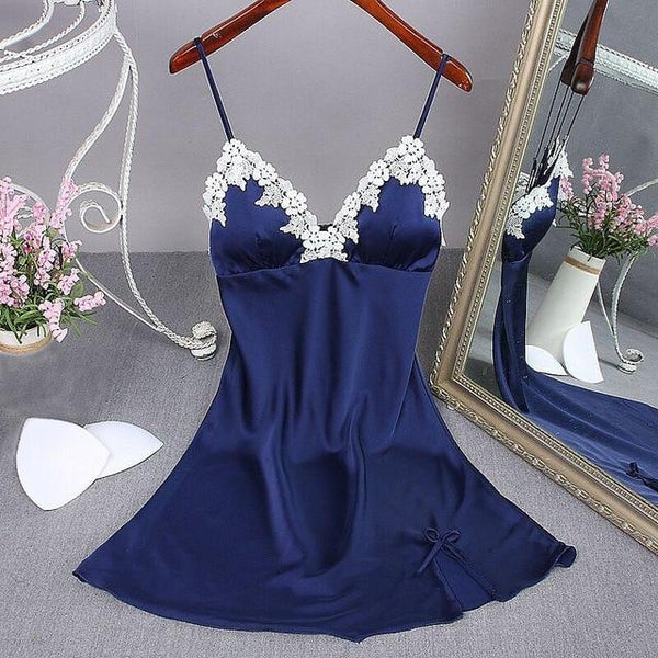 Sexy Black Women Robe Nightwear Nightdress Nighty Mini Nightgown Suspender Skirt Sleepwear Rayon Sleeveless For Female M-XXL
