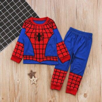 2018 Autumn Hulk Pajamas For Boys Super Hero Pajamas Pants Batman Iron Man Tracksuit Spiderman Batman Pajamas Suits Sleepwear
