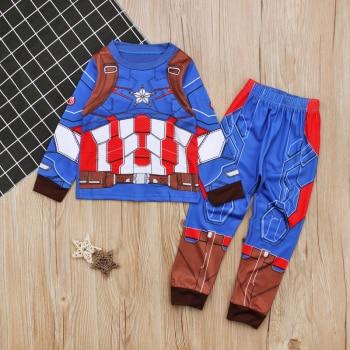 2018 Autumn Hulk Pajamas For Boys Super Hero Pajamas Pants Batman Iron Man Tracksuit Spiderman Batman Pajamas Suits Sleepwear