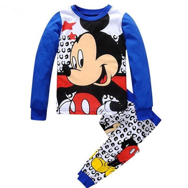 2019 Kids Pijama Boys Pijamas Spiderman Mickey Pyjama Baby Boy Christmas Pajamas Pyjamas Kids Toddle Homewear Sets Sleepwear