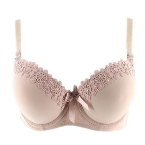 Xiushiren Sexy Push Up Bras for Women Embroidery Underwear Floral Lingerie Three Hook and Eye Padded Brassiere Underwire Bra Bh