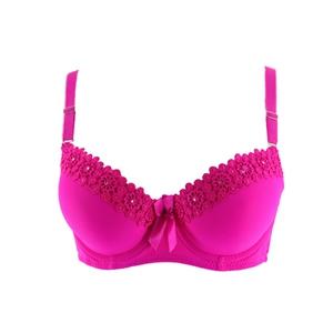 Xiushiren Sexy Push Up Bras for Women Embroidery Underwear Floral Lingerie Three Hook and Eye Padded Brassiere Underwire Bra Bh