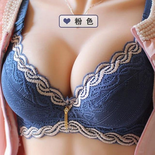 fashion thick cup sexy beauty push up bras lace back closure bralette lingerie bra for women Brassiere
