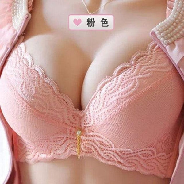 fashion thick cup sexy beauty push up bras lace back closure bralette lingerie bra for women Brassiere