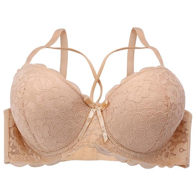 Sexy Lace Bralette Fashion Racerback Floral Bras For Women B C Cup Underwire Lingerie Bralette Female Bow Brallete Brassiere