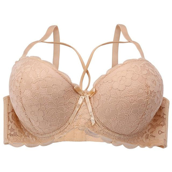 Sexy Lace Bralette Fashion Racerback Floral Bras For Women B C Cup Underwire Lingerie Bralette Female Bow Brallete Brassiere