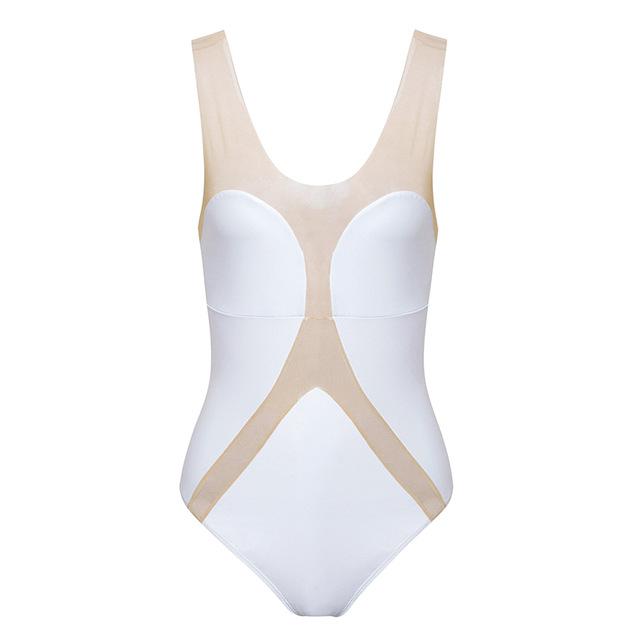 Sexy transparent bikini 2019 Plus size swimwear women monokini High cut swimsuit female one piece Summer Black bathing suit XL