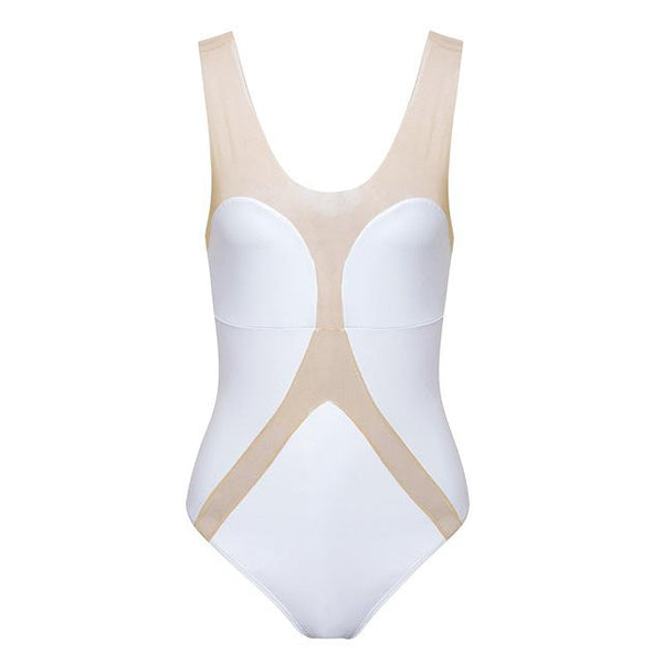 Sexy transparent bikini 2019 Plus size swimwear women monokini High cut swimsuit female one piece Summer Black bathing suit XL