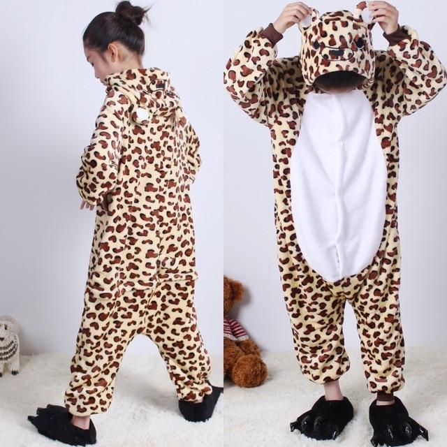 Kids Pajamas Flannel Animal Pegasus Stitch Unicorn Spiderman Pyjamas Boys Girls Winter Warm Children Sleepwear Onesies 4-12Y