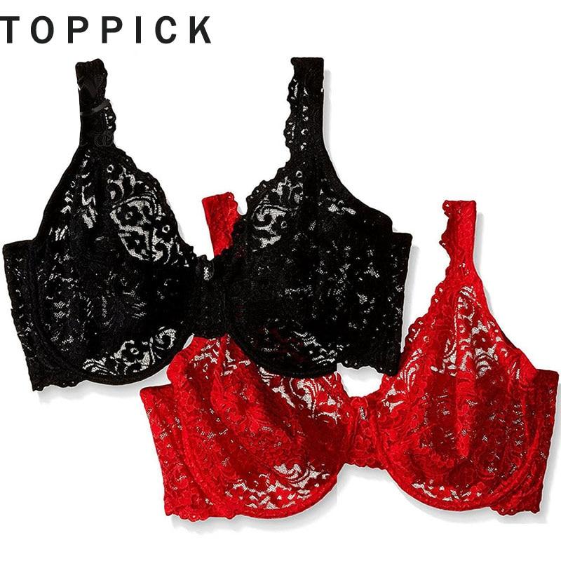 Bralette Plus Size Push Up Bra Sexy Embroidery Lace Bras Intimate Brassiere Underwire Bralette For Women Underwear Lingerie Bh