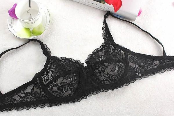 Bralette Plus Size Push Up Bra Sexy Embroidery Lace Bras Intimate Brassiere Underwire Bralette For Women Underwear Lingerie Bh