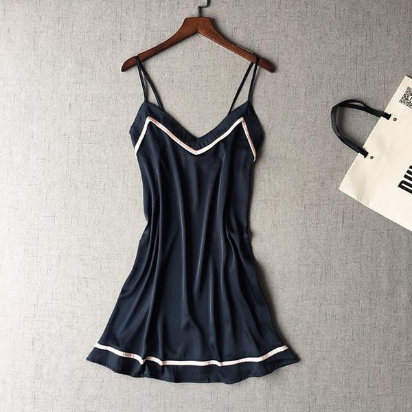 Sleep Lounge Nightgowns & Sleepshirt Satin Sleepwear Nighties for Women Night Dress Silk Sexy Ladie Night Shirts Nightwear