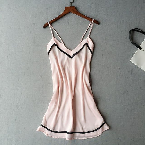 Sleep Lounge Nightgowns & Sleepshirt Satin Sleepwear Nighties for Women Night Dress Silk Sexy Ladie Night Shirts Nightwear