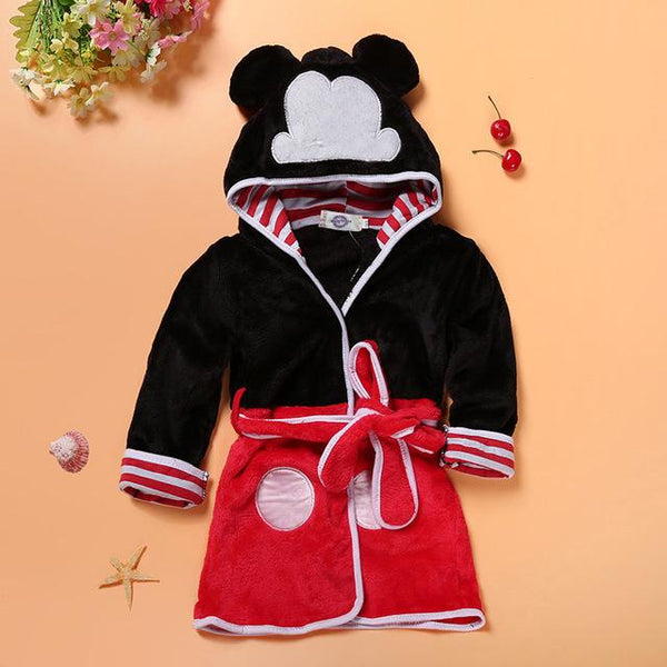 Kids Baby Pajamas Toddler Kid Boys Girls Minnie Sleepwear Long Sleeve Pyjamas Tops Long Nightgown Children Clothes Coat