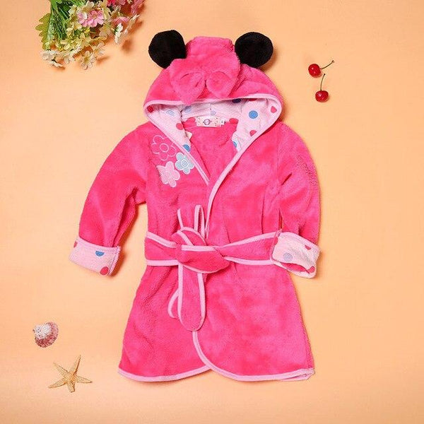 Kids Baby Pajamas Toddler Kid Boys Girls Minnie Sleepwear Long Sleeve Pyjamas Tops Long Nightgown Children Clothes Coat