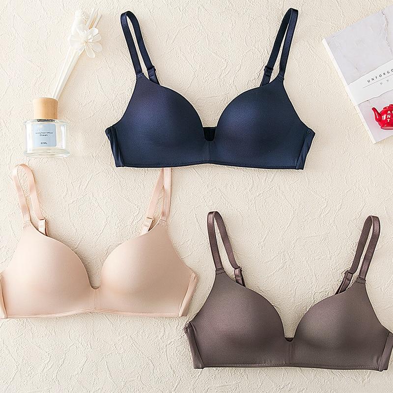 OranriTing Seamless Bra Wire Free Push Up Soft B Cup Bra Basic Sleeping Bra Women Underwear Sexy Lingerie Brassiere 2019
