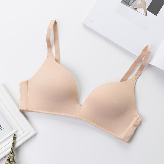 OranriTing Seamless Bra Wire Free Push Up Soft B Cup Bra Basic Sleeping Bra Women Underwear Sexy Lingerie Brassiere 2019