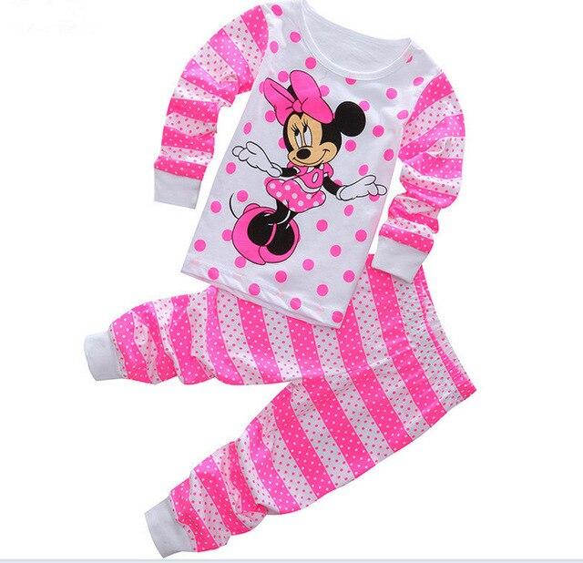 New Spring Autumn Children's Cartoon Pajamas Baby Girls Nightwear Set Sleepwear Boys Homewear Pyjamas Kids Clothing Suit