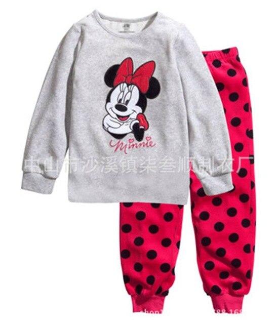 New Spring Autumn Children's Cartoon Pajamas Baby Girls Nightwear Set Sleepwear Boys Homewear Pyjamas Kids Clothing Suit