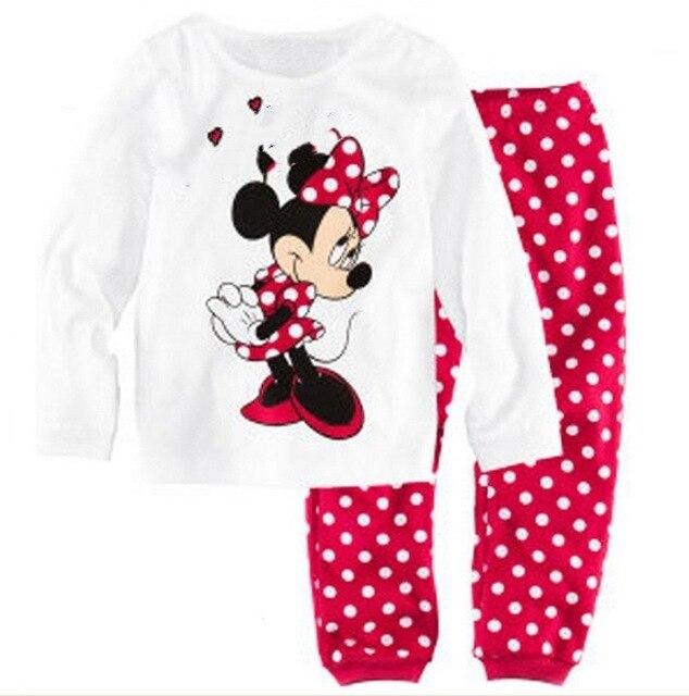 New Spring Autumn Children's Cartoon Pajamas Baby Girls Nightwear Set Sleepwear Boys Homewear Pyjamas Kids Clothing Suit
