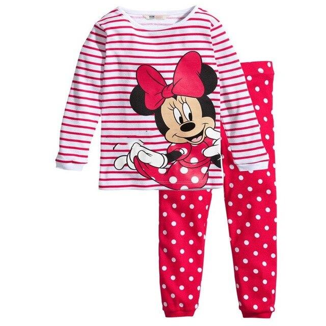 New Spring Autumn Children's Cartoon Pajamas Baby Girls Nightwear Set Sleepwear Boys Homewear Pyjamas Kids Clothing Suit