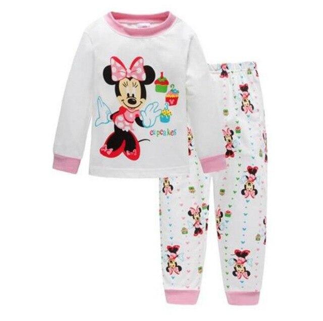 New Spring Autumn Children's Cartoon Pajamas Baby Girls Nightwear Set Sleepwear Boys Homewear Pyjamas Kids Clothing Suit