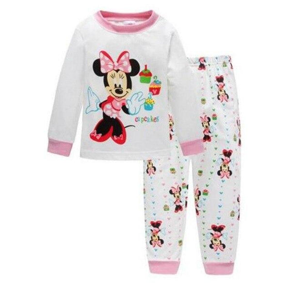 New Spring Autumn Children's Cartoon Pajamas Baby Girls Nightwear Set Sleepwear Boys Homewear Pyjamas Kids Clothing Suit