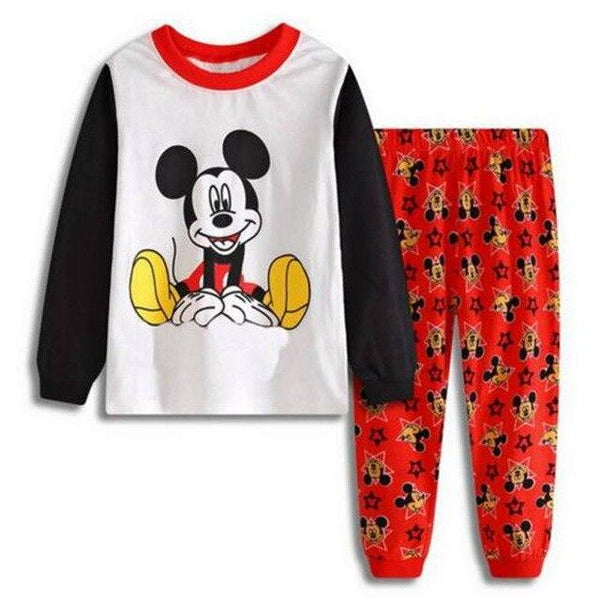 New Spring Autumn Children's Cartoon Pajamas Baby Girls Nightwear Set Sleepwear Boys Homewear Pyjamas Kids Clothing Suit