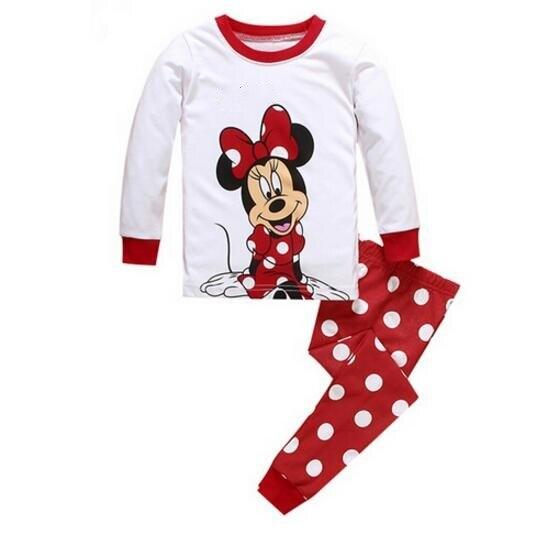 New Spring Autumn Children's Cartoon Pajamas Baby Girls Nightwear Set Sleepwear Boys Homewear Pyjamas Kids Clothing Suit